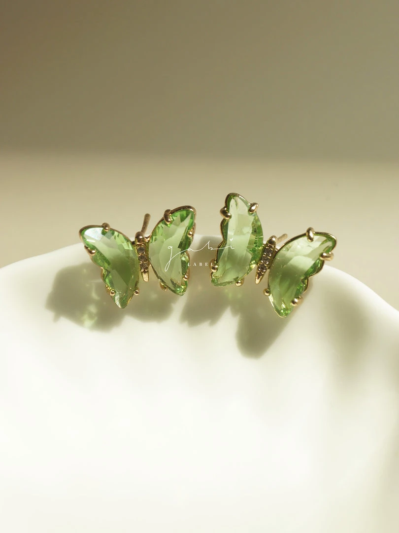 Gabi The Label Butterfly Earstuds - Mint Green *S925 Earposts EARRINGS