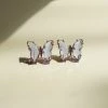 Gabi The Label EARRINGS Butterfly Earstuds - Lilac *S925 Earposts