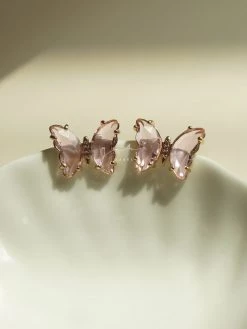 Gabi The Label Butterfly Earstuds - Pink *S925 Earposts EARRINGS