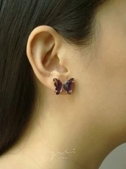 Gabi The Label Butterfly Earstuds - Purple *S925 Earposts