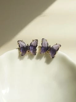 Gabi The Label Butterfly Earstuds - Purple *S925 Earposts