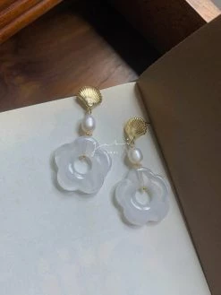 Gabi The Label Vintage Camellia Earrings *18K Gold-plated