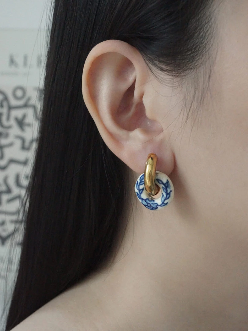 Gabi The Label Donut Hoops - Ceramic