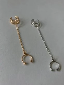 Gabi The Label EARRINGS Chain Link Ear Cuff - Gold