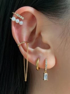 Gabi The Label Pearl CZ Ear Cuff