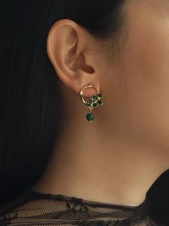 Gabi The Label CHARLOTTE Earrings - Green *S925 Earposts