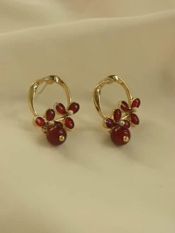 Gabi The Label Charlotte Earrings - Red *S925 Earposts