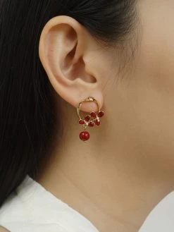 Gabi The Label Charlotte Earrings - Red *S925 Earposts