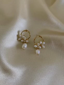 Gabi The Label CHARLOTTE Earrings - Pearl *S925 Earposts