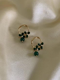Gabi The Label CHARLOTTE Earrings - Green *S925 Earposts