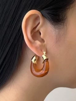 Gabi The Label Chunky Vintage Hoops - Ginger EARRINGS