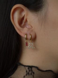 Gabi The Label Sparkle Horoscope Huggies *18k Gold-plated EARRINGS