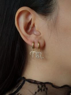 Gabi The Label Sparkle Horoscope Huggies *18k Gold-plated EARRINGS