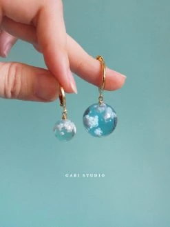 Gabi The Label EARRINGS CLOUD Huggies *18K Gold-plated