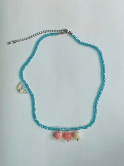 Gabi The Label Dainty Blue Necklace With Assorted Charms