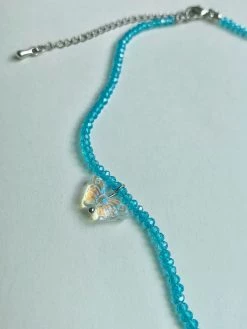 Gabi The Label Dainty Blue Necklace With Assorted Charms