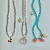 Gabi The Label Dainty Blue Necklace With Assorted Charms