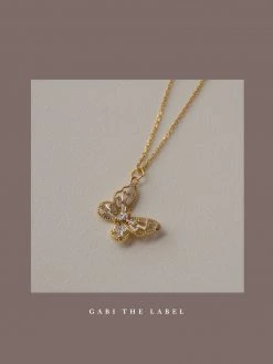 Gabi The Label [ Butterflies ] DELIA Necklace *18K Gold-plated