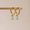 Gabi The Label DREAM Huggies - Aqua *18K Gold-plated EARRINGS