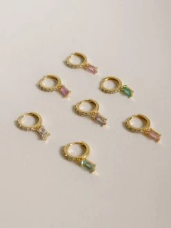 Gabi The Label EARRINGS DREAM Huggies - Lilac *18K Gold-plated