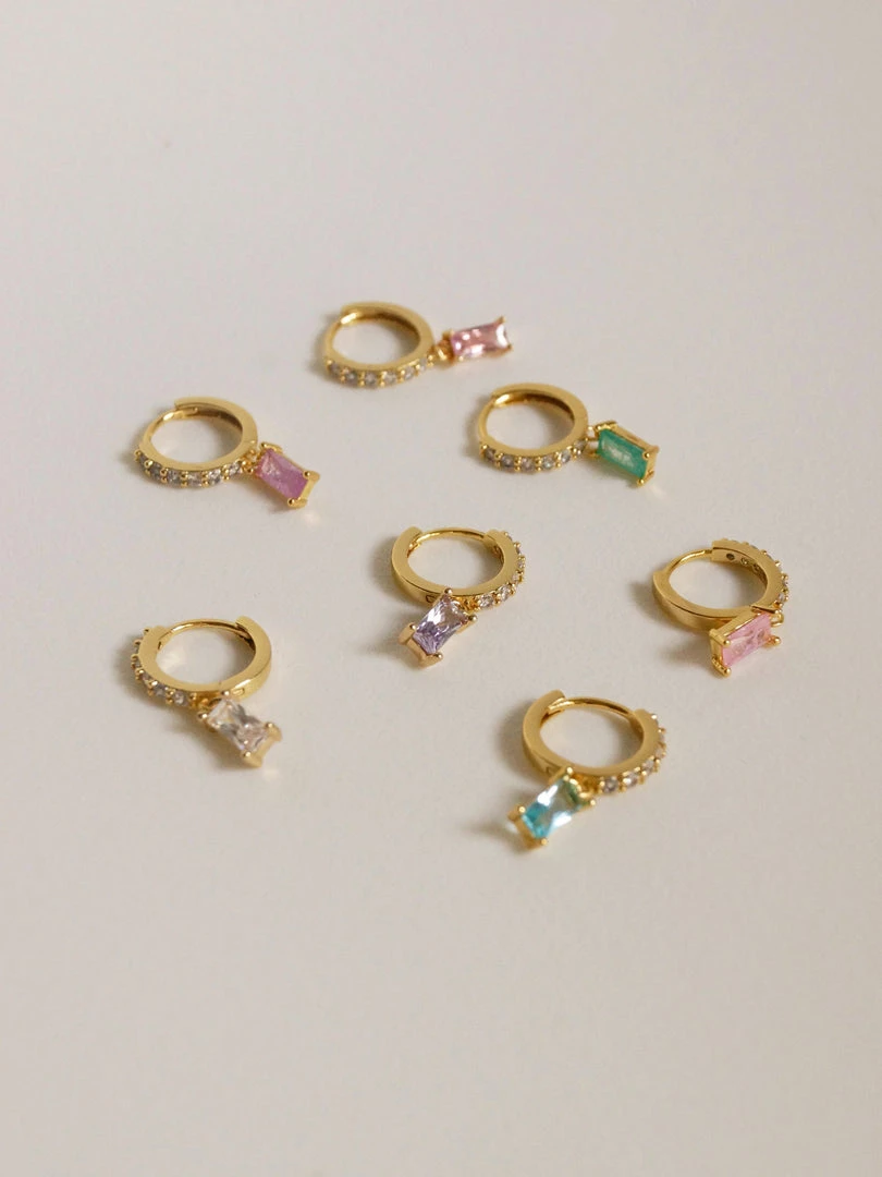 Gabi The Label EARRINGS DREAM Huggies - Mint Crush *18K Gold-plated