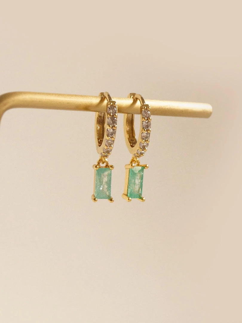 Gabi The Label EARRINGS DREAM Huggies - Mint Crush *18K Gold-plated