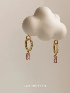 Gabi The Label DREAM Huggies - Pink *18K Gold-plated EARRINGS