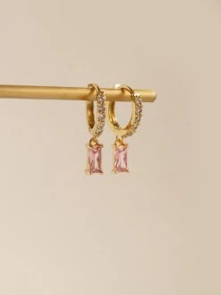 Gabi The Label DREAM Huggies - Pink *18K Gold-plated EARRINGS
