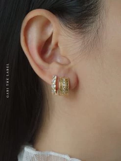 Gabi The Label EARRINGS ELEANOR Huggies *Gold-plated