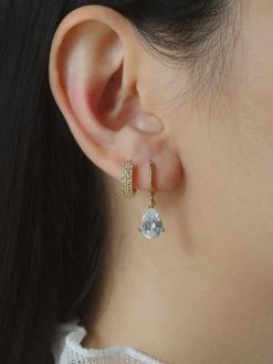 Gabi The Label EARRINGS EMILY Huggies *Gold-plated