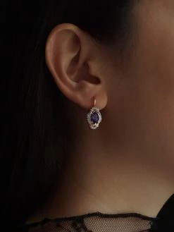 Gabi The Label ERZSI Earrings - Amethyst Purple *Gold-plated // GABI EXCLUSIVE