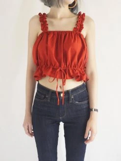 Gabi The Label Elle Ruffles Top - Stripes