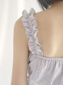 Gabi The Label Elle Ruffles Top - Stripes