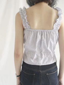 Gabi The Label CLOTHING Elle Ruffles Top - White