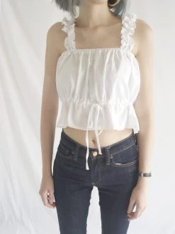 Gabi The Label CLOTHING Elle Ruffles Top - White