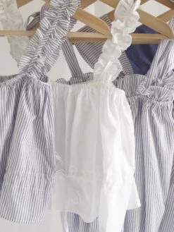 Gabi The Label CLOTHING Elle Ruffles Top - White