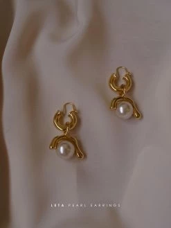 Gabi The Label Leta Pearl Earrings *18k Gold-plated