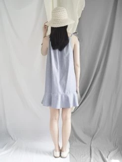 Gabi The Label Lulu Ribbon Dress - Dark Denim CLOTHING