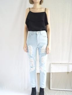 Gabi The Label Mia Layered Top - Black