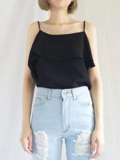 Gabi The Label Mia Layered Top - Black