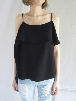 Gabi The Label Mia Layered Top - Black