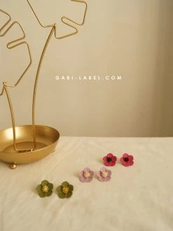 Gabi The Label EARRINGS Nara Earstuds - Magenta