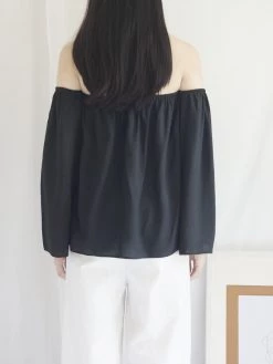 Gabi The Label CLOTHING Poka Off-Shoulder Top - Island Blue