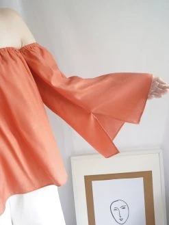 Gabi The Label CLOTHING Poka Off-Shoulder Top - Peach