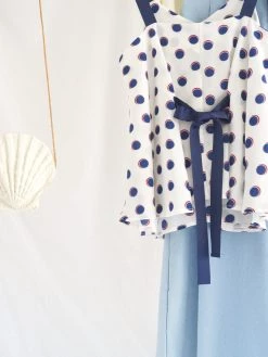 Gabi The Label Polly Ribbon Top - White