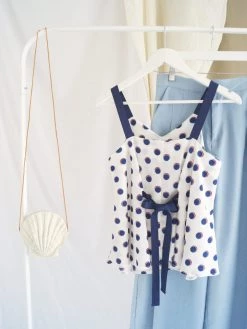 Gabi The Label Polly Ribbon Top - White