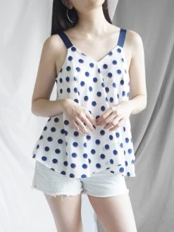 Gabi The Label Polly Ribbon Top - White