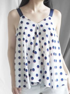 Gabi The Label Polly Ribbon Top - White