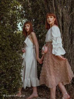 Gabi The Label Poppy Ribbon Dress - White