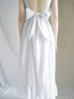 Gabi The Label Poppy Ribbon Dress - White